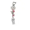 Chaveiro Pingente Gato Tridimensional Fofo de Resina com Flocagem Pingente Chaveiro de Carro Pingente de Bolsa Joias Venda por Atacado