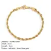Amazon Transfronterizo Personalizado Creativo Cadena Retorcida Pulsera Acero Inoxidable Simple Versátil Popular Nuevo Diseño de Nicho