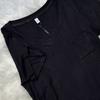 Camiseta Básica de Algodão Puro com Decote em V, Manga Curta e Ombro a Ombro, Feminina, Emagrecedora, Slim Fit, Elegante, Tamanho Plus Size, Top para Cabelo