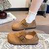 Zapatos de Mujer Moda Coreana Versátiles de Moda 2025 Primavera y Otoño Nuevos Estilo Hada de Alto Valor Zapatos Birkenstock de Suela Blanda