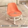 Silla Giratoria con Respaldo, Taburete Pequeño con Ruedas, Taburete Bajo, Silla Móvil, Banco Pequeño, Zapatero Giratorio para Apartamentos de Alquiler