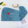 Gorro Secador de Terciopelo Coral, Sin Secadora, Secado Rápido, Altamente Absorbente, Gorro de Ducha para Mujer, Turbante para Estudiante