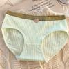 Ropa interior para mujer, Algodón puro, Antibacteriana, Sin costuras, Estilo coreano para estudiantes, Cintura media, Talla grande, Antibacteriana, Calzones 100% algodón para niñas