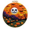 Ins Quente Venda Decoração de Feltro de Abóbora Fantasma de Halloween Pingente Infantil Desenho Animado Poke Lã de Feltro Bordado à Mão Poke