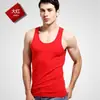 Colete Masculino de Verão Justo Fitness Base Algodão Sem Mangas Slim-Fit Gola Redonda Elástico Absorvente de Suor Esportivo Camiseta de Segunda Pele Tendência
