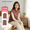 Pijama de Chaleco para Mujer, Algodón Puro, Primavera, Otoño e Invierno, Chalecos Acolchados, Ropa para el Hogar, Trajes Cálidos Engrosados, Pijamas de Invierno