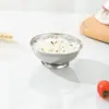 Tazón de Acero Inoxidable 201 para Niños, Aislante Térmico, Casero, Resistente a Caídas, Tazón para Arroz, Tazón de Pie Alto, Cafetería Escolar, Obra de Construcción, Tazón de una Sola Capa Más Vendido