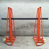 Construcción de Líneas Eléctricas Bastidor de Colocación de Cables de Alta Resistencia con Múltiples Agujeros Soporte de Pórtico de Acero Bastidor de Placa de Eje