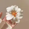 Dulce Atmósfera de Principios de Primavera~Estilo Resort Costero Pasador Simulado de Hibisco Accesorios para el Cabello Bohemios de Frangipani para Mujer