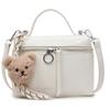 2025 Nueva Moda Versátil Bolso Cuadrado Pequeño de Mano para Mujer Color Sólido Elegante de Alta Calidad Color Sólido de Un Hombro Cruzado
