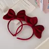 Orelha de Mickey com Laço 10cm Headband Parque de Diversões Headwear Âncora Popular Grampo de Cabelo Festival Festa Headband