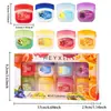 Exclusivo para Ventas Transfronterizas Set de Mascarillas Labiales HEYXI Set de 8 Piezas Set de Cuidado Labial de Día y Noche Bálsamo Labial