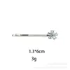 Pasador con Diamante de Circonita, Accesorio de Cabello de Alta Gama, Pinza para Flequillo Lateral, Pasador de Moda para Mujer, Pasador Tachonado con Circonita