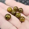 Contas Redondas de Ágata Longxing Contas Soltas de Jade Ágata Flor de Gelo Verde Escuro Contas de 10mm Acessórios de Joias DIY Feito à Mão