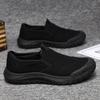 Zapatos de protección laboral para hombre 2024 otoño e invierno obra de construcción trabajo deportivo antideslizantes resistentes al desgaste zapatos de hombre sin cordones ocio trabajo