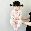 Body Lindo de Princesa de Otoño para Salir Ropa de Casa Mono para Bebé Recién Nacido Primavera Otoño Mono de Gateo para Bebé Niña