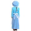 Vestido Azul de Niña Pionera Británica Ropa de Granja Pionera Colonial Fuente de Comercio Exterior de Amazon