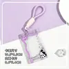 Conjunto de porta-crachá de estudante com cartão deslizante, cartão transparente de campus, bolsa para cartão de refeição, conjunto de identificação com foto love bean, capa protetora, atacado para homens e mulheres