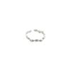 Anel Fangxing Doudou de grão de arroz pequeno feminino prata esterlina S925 minimalista personalidade nicho senso de design luxo leve aberto anel de dedo indicador