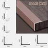 Tira protectora de borde de aleación de aluminio tira protectora de esquina en ángulo recto equilátero en forma de L tira de borde tira angular línea decorativa tira angular tira protectora de esquina de lujo ligero