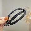 Pinza para el cabello grande de una línea que combina con todo para la parte posterior de la cabeza de mujer, rizador de cabello, simple color sólido, pinza giratoria de una línea
