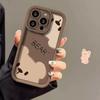 Urso Marrom Fofo Adequado para Capa de Celular Apple 16Promax Modelo Novo Iphone15 14 Silicone 13 para Mulheres