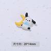 Superfície lisa brilhante mini desenho animado cachorro Pacha cola de creme DIY capa de celular tiara acessórios de cabelo copo de água adesivo cartão goo resina
