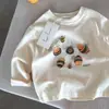 Camisetas de Dibujos Animados para Niños y Niñas Primavera y Otoño 2025 Nuevas Camisetas Versátiles de Algodón Puro de Manga Larga para Niños con Elegantes Camisas Base Estampadas
