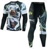 Traje de fitness de cuatro magos transfronterizo para hombre, mallas, gimnasio, nuevo paso, secado rápido, traje deportivo de baloncesto, traje de entrenamiento