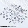 Manicure Pequeno Zircônia Branco Sapatilhas Invertidas Fundo Zircônia Joias para Manicure Mini 5A Coração Gota d'Água Marquise Zircônia Joias
