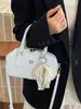 Bolso Pequeño Estilo Coreano para Mujer, Otoño e Invierno 2026 Nuevo Bolso de Hombro Cruzado Versátil Retro, Bolso de Mano para Mujer para el Trabajo
