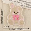 Accesorios para cuentas de mano DIY parche bordado accesorios de parche animal de dibujos animados original comida para Wappen pegatinas de tela
