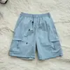 250617002 Shorts Cargo Casuais de Secagem Rápida de Estilo Igual para Casais de Verão ao Ar Livre, Leves e Versáteis para Roupas de Trabalho