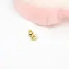 Contas de ábaco de cor preservada com banho de ouro 14k de formato irregular DIY pulseira de contas de cristal colar contas espaçadoras acessórios