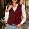 Otoño/Invierno 2026 Nueva Moda Femenina Transfronteriza Europea y Americana Chaleco Clásico Casual de Gamuza Estilo Británico Ajuste Delgado Chaleco Regular