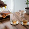 Xícara de Chá Vidro Copo Pequeno Xícara de Chá Doméstica Resistente a Altas Temperaturas Xícara de Chá Conjunto de Chá Kung Fu Copo Simples para Degustação de Chá