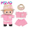 Adecuado para Ropa de Muñeca Labubu, Peluche Vinilo Sentado Fiesta Primera, Segunda y Tercera Generación Traje de Falda de Repuesto