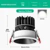 Holofote Arandelas de Parede Recuadas Pequenas Antirreflexo para Uso Doméstico com Moldura Extremamente Estreita Luminária de Teto LED Downlight para Sala de Estar