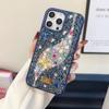 Funda de lujo colorida con diamantes de mariposa y pedrería de color contrastante adecuada para iPhone1615promax Funda protectora