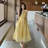 Vestido Casual de Tirantes sin Mangas de Moda Nueva Verano 2026 Estilo Vacacional Cintura Alta Línea A Moldeador de Cintura Vestido