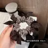Goma para el pelo con lazo estilo coreano para mujer, de alta gama, elegante, moderna, Cuerda para moño de moda, Goma elástica para el pelo, Flor para el pelo, Goma para el pelo
