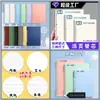 Cadernos de Folhas Soltas A4, B5, A5 com Virada Lateral, Grade Linha, Páginas em Branco em Inglês, Páginas Internas Substituíveis, Cadernos com Capa Multicor
