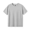 Camiseta Casual Masculina Elástica com Gola Redonda, Macia e Delicada para o Verão, Secagem Rápida e Respirável, Manga Curta Versátil para Esportes ao Ar Livre
