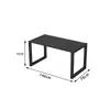 Conjunto de mesa e cadeiras de plástico-madeira para exterior para varanda, pátio, mesa e banco longos de lazer, parque, jardim, terraço, mesa e cadeira anticorrosivas de plástico-madeira