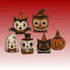 Producto de madera modelo explosivo transfronterizo, adorno de escritorio de madera con forma de búho para Halloween, exclusivo mayorista del mercado de productos pequeños de Yiwu