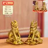 Artesanía de Latón Guardián Qilin Colgante Bagua Qilin Lingote Bagua Qilin Regalo Qilin Trae Fortuna Adorno Feng Shui