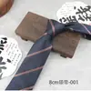 Gravata para Homens, Formal de Negócios com Listras e Bolinhas 8cm, Cor Vinho Café, Acessório para Camisa Social