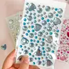 Pegatinas de Diamantes Acrílicos Creativas Personalizadas para Niñas, DIY, Pegatinas de Diamantes con Pegamento Trasero de Colores, Pegatinas de Decoración Facial