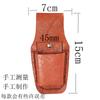 Bolsa de Cintura Masculina Multifuncional Kit de Ferramentas Eletricista Portátil Couro de Vaca Manutenção de Trompete Conjunto de Cinco Peças com Couro Puro Espessado na Cintura