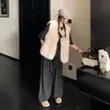 Estilo Novo Outono e Inverno Colete de Lã Sintética Estilo Preguiçoso Casaco de Pele Shearling Toscana Colete Quente
